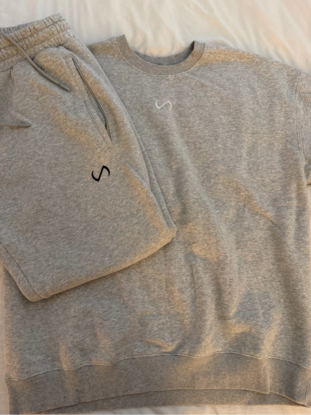TLF Gray Crewneck Sweatshirt & Jogger Set